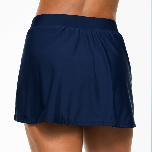 NEW! Miraclesuit x Vented Skirt Navy Blue - Picture 3 of 7